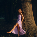 TRACES| Slit Dress-Ikat Fabric| Pink Dress